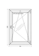Окно металопластиковое поворотное WDS 5S (700x1200 мм) - изображение 3