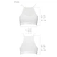 Спортивный топ с прозрачной вставкой PS006 TOP white XL - Passion - изображение 5