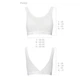 Топ с прозрачной вставкой PS002 TOP white L - Passion - изображение 5