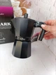 Гейзерная кофеварка Maxmark MK-106BLK 300 мл 6 чашек Черный - изображение 2