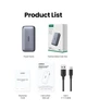 УМБ Повербанк Ugreen PB502 10000 mAh 30W портативна батарея зовнішній акумулятор з наскрізною зарядкою для зарядки телефону та ноутбуку Gray (25185) - зображення 13