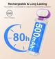 Настольная LED лампа для чтения аккумуляторная Gritin Book Light Dark Purple 500 mAh до 80 ч работы (G1313) - изображение 6