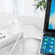 USB кабель для быстрой зарядки HOCO X96 Type-C / Type-C 100W 1 м Белый - изображение 6