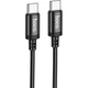 USB кабель для быстрой зарядки HOCO X89 Type-C / Type-C 60W 2 м Черный - изображение 1