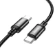 USB кабель для быстрой зарядки HOCO X89 Type-C / Type-C 60W 2 м Черный - изображение 2