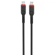 USB кабель для швидкої зарядки HOCO X59 Type-C / Type-C 60W 2 м Чорний - зображення 2