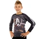 Рашгард лонгслів дитячий SP-Sport MONKEY JIU-JITSU 9534B BO-3624 розмір 32-34, зріст 120-130см Чорний - зображення 1