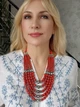 Намисто JN Handicraft з пресованих коралів з мельхіоровими вставками (№42) - изображение 2