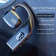 Поворотна гарнітура bluetooth 5.3 навушник Чорний з дисплеєм - зображення 6