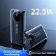 Повербанк Moltis 10000 мА · год - ультратонкий Power Bank 22.5W зі швидкою зарядкою PD + QC 3.0, LED-дисплей, Type-C 10116 - зображення 3