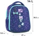Рюкзак школьный Kite Education 555S для девочки Фиолетовый 36.5x27x15.5см 14 л Ортопедический каркасный 1-4 класс (K26-555S-3) - изображение 2