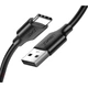 Дата кабель USB 2.0 AM to USB-C 0.25m 3A US287 black Ugreen (60114) - изображение 1