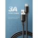 Дата кабель USB 2.0 AM to USB-C 0.25m 3A US287 black Ugreen (60114) - изображение 2