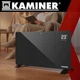 Стеклянный электрический обогреват Kaminer Zelva 2500 Вт с управлением через WiFi и пультом Черный (26572) - изображение 2