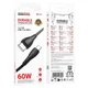 Провод для зарядки Type-C на Type-C Borofone BX121 60W, 1 м. Чёрный (1011121-Black) - изображение 2