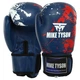 Рукавички боксерські на липучці PVC MIKE TYSON VL-8448 10 унції синій - зображення 1