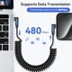Спиральный кабель USB C aceyoon (Комплект 2шт) - изображение 4