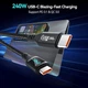 Кабель aceyoon USB C-USB C со светодиодным дисплеем 2м - изображение 3