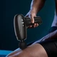 Портативный компактный ручной массажер пистолет массажер Massage Gun Hoco для спины и всего тела 4 в 1 черный - изображение 8