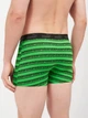 Набор трусов боксеров мужских хлопковых Puma Elements Men Striped Boxers 2P 93884202 S 2 шт Black/Green (8720245833288) - изображение 4