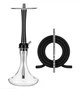Кальян Aroma Hookah X-Ray Black 57 см Арома Хука Х Рэй нержавеющая сталь диффузор стеклянная колба на уплотнителе - изображение 1