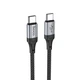 Hoco X-102 Type-C to Type-C 60W (1м, чорний) - зображення 5