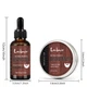 Набір для догляду за бородою Lockmio Sandalwood Комплексний 5 предметів (Олія 30 мл + Бальзам 30 г + Щітка + Гребінець + Ножиці) - зображення 4