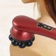 Вибромассажер инфракрасный магнитный антицеллюлитный с подогревом Magnetic Heat Massager Красный - изображение 2