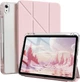Чехол обложка Transparent Y-Fold desing + Right Pencil Holder BBM1 для iPad 10 2022/2024 10.9"/iPad 11" 2025 (A16) Розвый - изображение 1