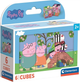 Кубики-пазл Peppa Pig — 6 элементов Clementoni 40659 - изображение 1