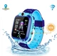 Смарт-годинник KID Watch Дитячі Розумні годинник GPS з вологозахист IP67 Сині з блакитним - зображення 1
