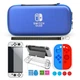 Защитный чехол-футляр для Nintendo Switch Oled 10в1 защитное стекло накладки на стики пластиковая накладки на корпус и джой-коны Синий - изображение 1