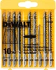 Zestaw brzeszczotów do wyrzynarek DeWalt do cięcia drewna 10 szt. (DT2290-QZ) - obraz 1