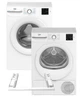 Стиральная машина узкая Beko BM1WFSU38033WW + Сушильная машина Beko BM3T38239WW + Соединительная планка Beko NPSKW (комплект) - изображение 1