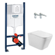 Набор инсталляционный GROHE RAPID SL 38840000+3855800M с безободковым унитазом TOBIO TB-203, торнадо, без кнопки - изображение 1