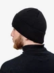 Мужская шапка бини на флисе One-size Черный - изображение 3