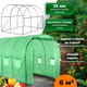Теплица VOLSO POLSKA VS 10320 1000x300x200 см 30 м2 зеленая с окнами - изображение 3