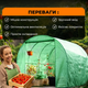 Теплица VOLSO POLSKA VS 10320 1000x300x200 см 30 м2 зеленая с окнами - изображение 4