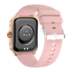 Розумний смарт годинник Smart Watch 4you VIBE екран 1.95"AMOLED метал корпус з функцією дзвінків перегляд повідомлень Gold/Pink - зображення 3