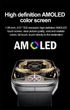 Розумний смарт годинник Smart Watch 4you VIBE екран 1.95"AMOLED метал корпус з функцією дзвінків перегляд повідомлень Black - зображення 7