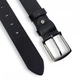 Шкіряний ремінь для джинсів Tony Bellucci TB-600-893 Black — Натуральна шкіра, 40 мм, Чорний (Туреччина), довжина 120 см - зображення 4
