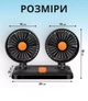 Вентилятор автомобільний 5 дюймів 12V з регулятором швидкості - зображення 11