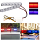 Світлодіодні стробоскопи (мигалки) 2х6 LED 12V — Червоно-синій колір - зображення 8