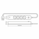 Мережевий подовжувач із заземленням 4 розетки/1USB-A/1Type-C 3м з кнопкою білий VF-PD43G1QC1PD-W Oncord Videx - изображение 3