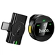 Мікрофон бездротовий Hoco L21 Fair wireless microphone Type-C для Android кліпса й магнітне кріплення Чорний - изображение 3