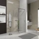 Бічна стінка Koller Pool Line Pro 800 мм Chrome 6 мм Clear (LNP80C) - зображення 3