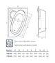 Ванна акриловая асимметричная KOLLER POOL Nadine 150x100L - изображение 4