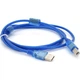 Кабель для принтера USB 2.0 AM/BM 1.5m 2x ferrite transparent Voltronic (YT-AM/BM-1.5T) - изображение 1