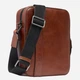 Torba listonoszka męska skórzana The Bridge 052815EX-1A Brązowa - obraz 3