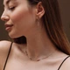 Срібні сережки 3201988 Діамант - изображение 3